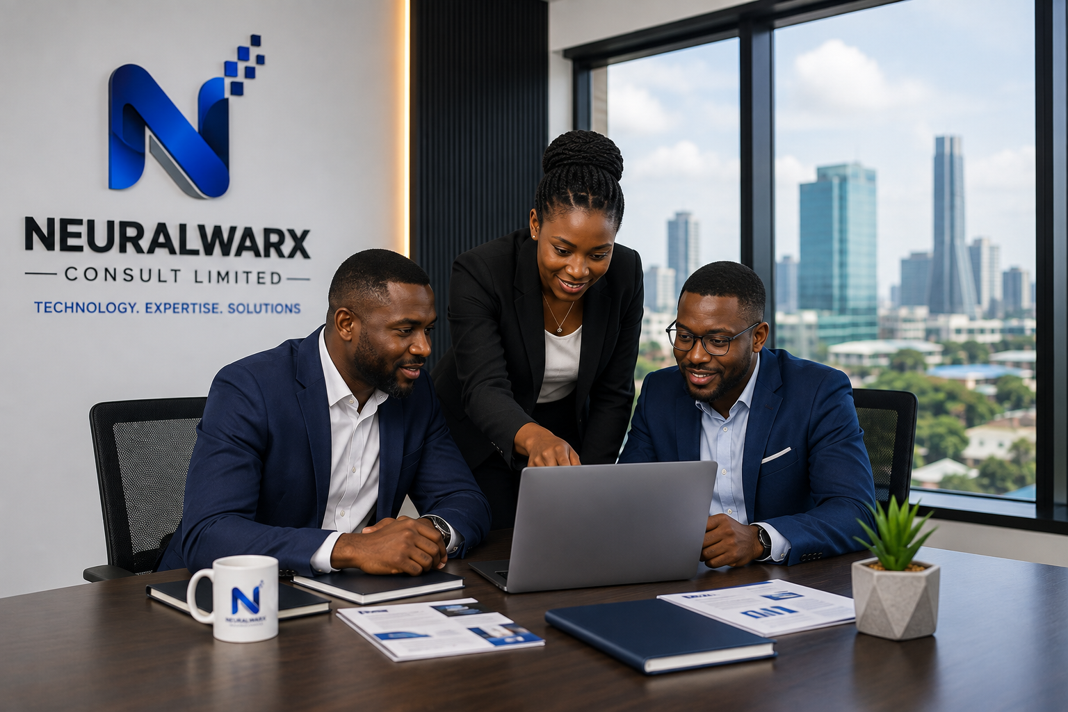 African professional business team placeholder image